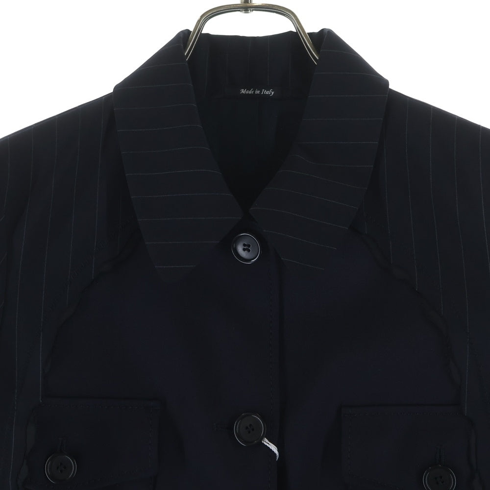 Maison Margiela(メゾンマルジェラ) 17SS ウール テーラードジャケット レディース ネイビー S51BN0270