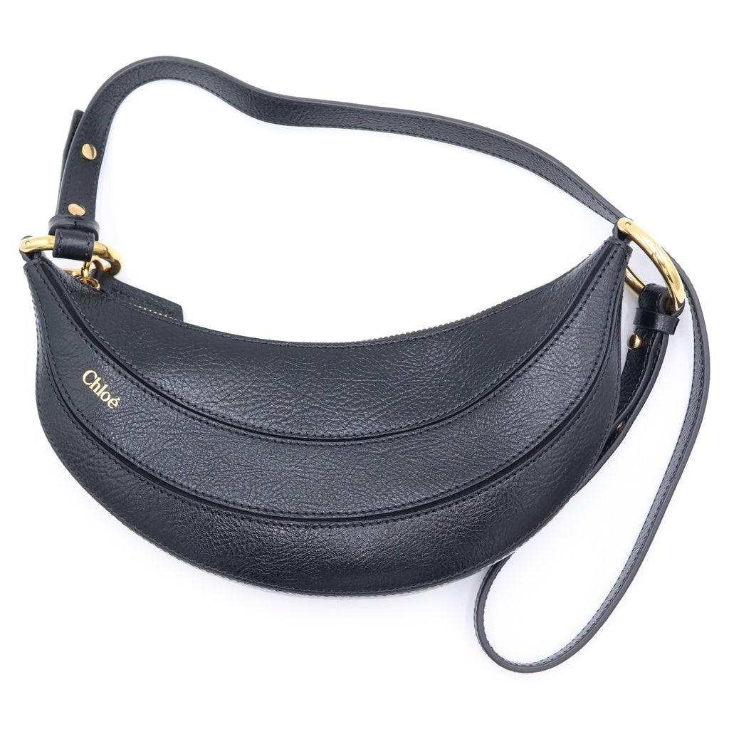 Chloe(クロエ) BANANA CROSSBODY BAG バナナ クロスボディバッグ ブラック レディース