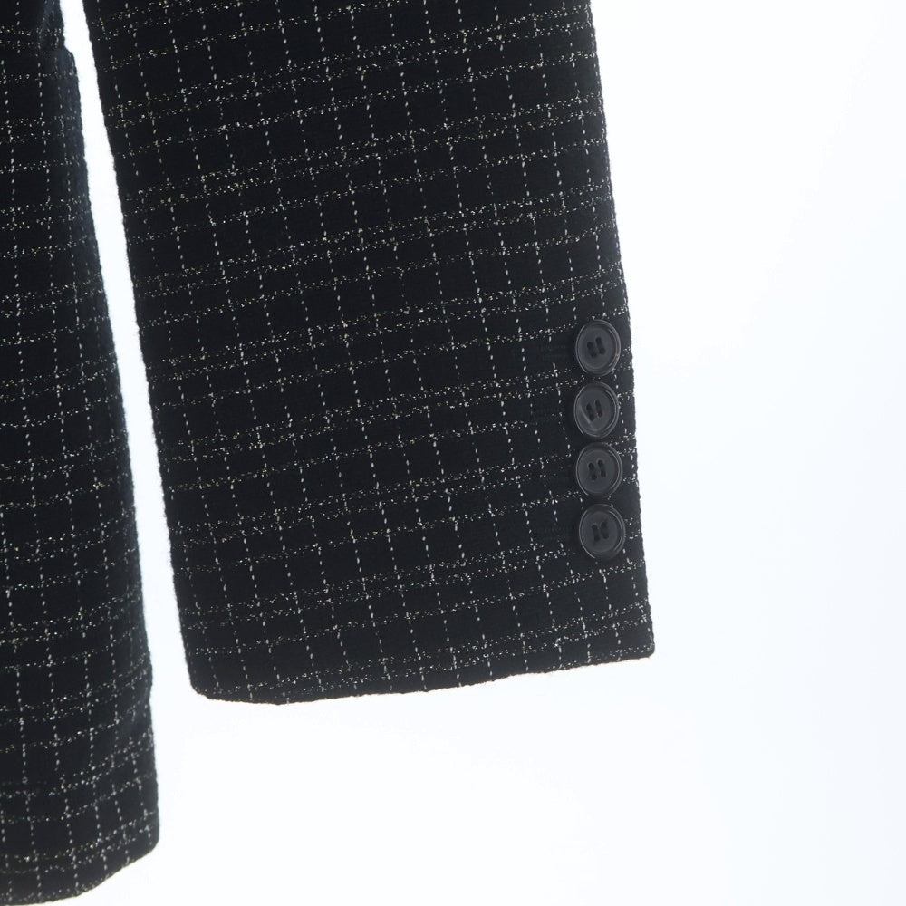 SAINT LAURENT PARIS(サンローランパリ) Tweed Jacket ツイードジャケット テーラードジャケット ブラック 644409 Y1C81