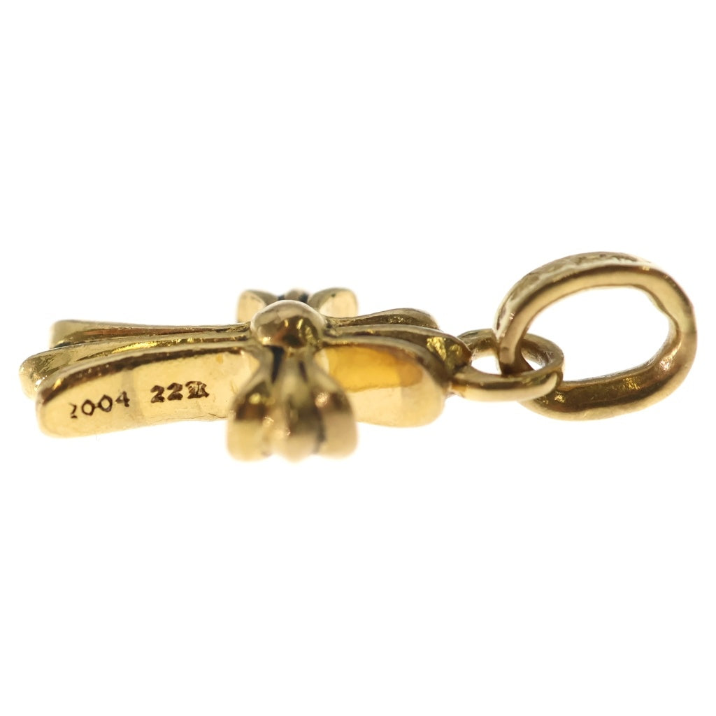 CHROME HEARTS(クロムハーツ) 22K CRS BBYFAT P/DIA ベイビーファットクロス PAVEダイヤ ペンダントトップ ゴールド BCA035