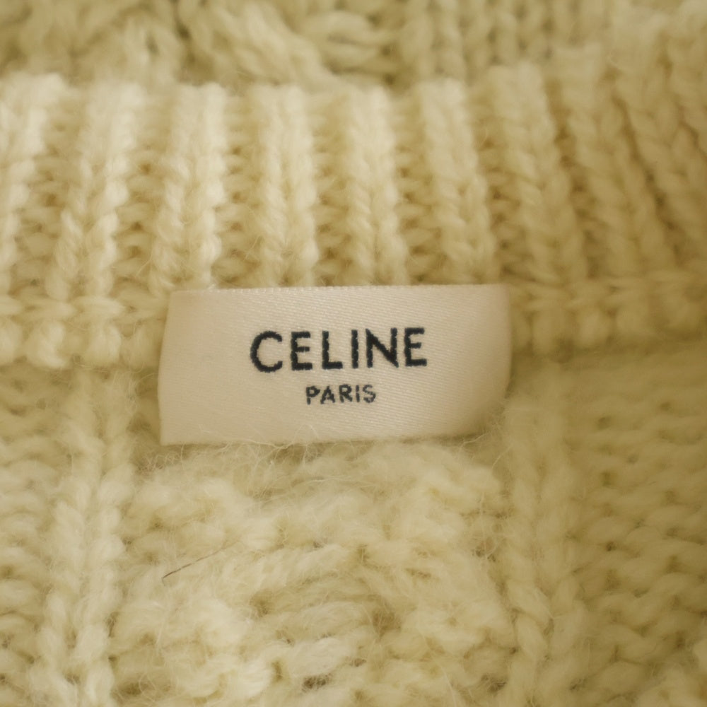 CELINE(セリーヌ) トリオンフロゴ クルーネックニット セーター アイボリー 2AH87050V.01YV レディース
