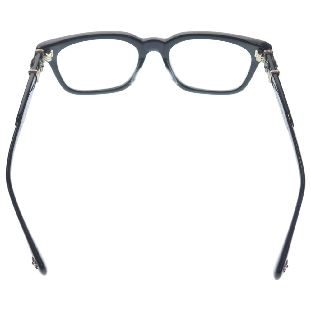 CHROME HEARTS(クロムハーツ) COX UCKER CHクロステンプル ウェリントンフレーム サングラス アイウェア メガネ ブラック/シルバー