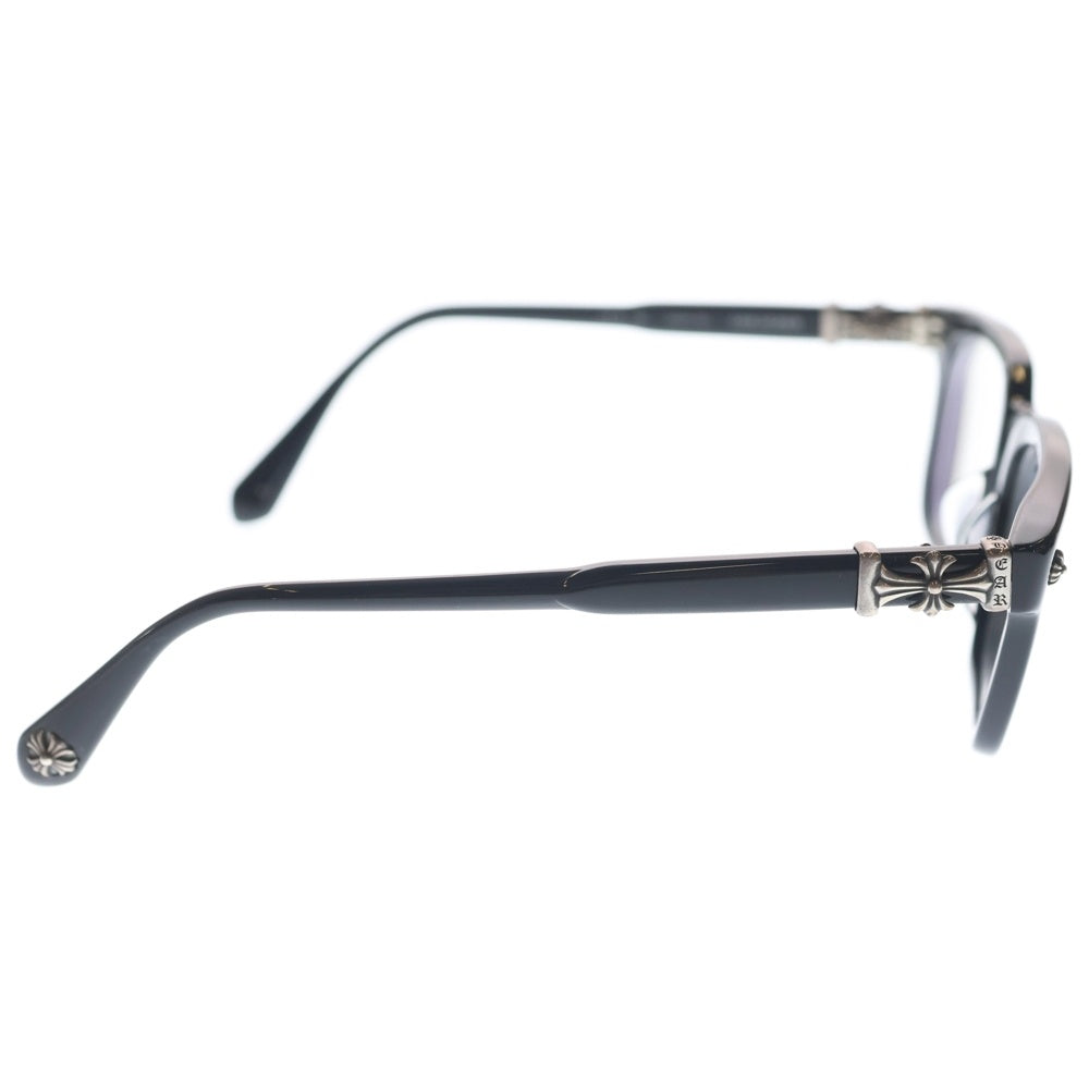 CHROME HEARTS(クロムハーツ) COX UCKER CHクロステンプル ウェリントンフレーム サングラス アイウェア メガネ ブラック/シルバー