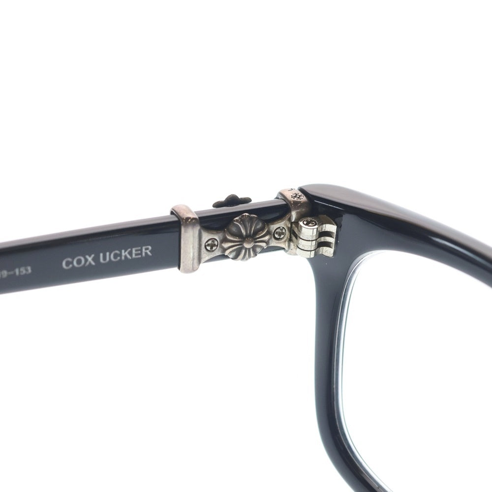 CHROME HEARTS(クロムハーツ) COX UCKER CHクロステンプル ウェリントンフレーム サングラス アイウェア メガネ ブラック/シルバー