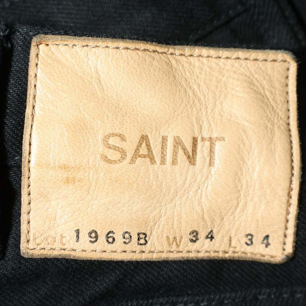 SAINT MICHAEL(セントマイケル) 26SS BLACK FLARE DENIM PANTS ブラック SM-MK8-0000-078