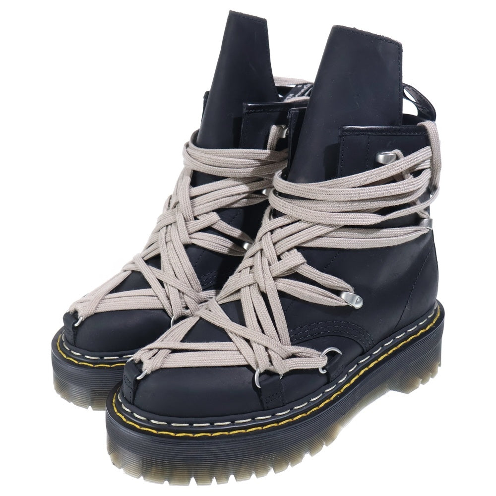 Dr.Martens(ドクターマーチン) ×Rick Owens 1460 Quad Sole Mega Lace Boot リックオウエンス メガレースブーツ ブラック UK5 DW02E6812 8001