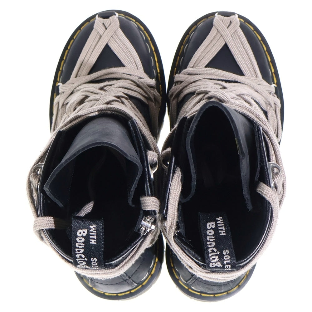 Dr.Martens(ドクターマーチン) ×Rick Owens 1460 Quad Sole Mega Lace Boot リックオウエンス メガレースブーツ ブラック UK5 DW02E6812 8001