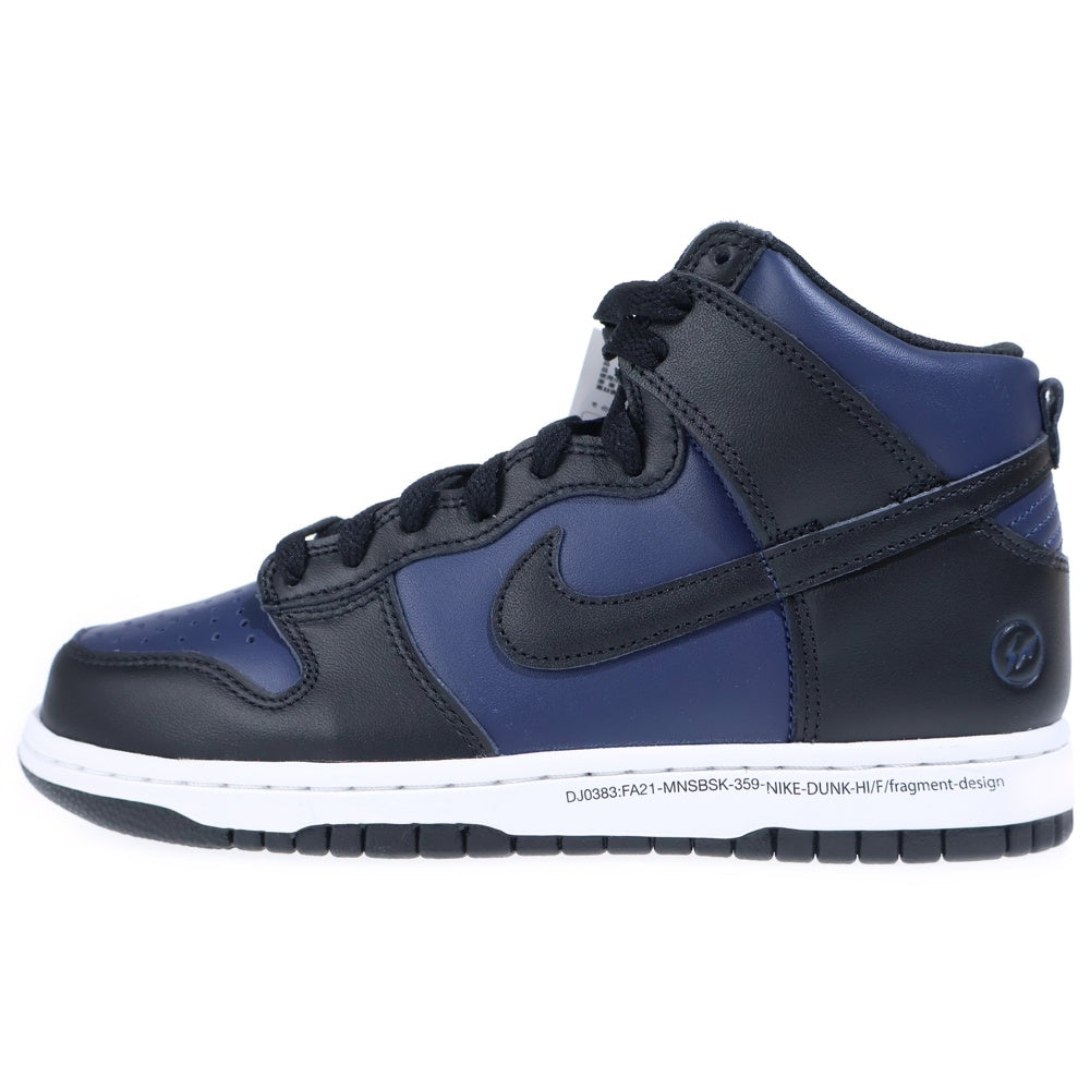 NIKE(ナイキ) ×FRAGMENT DUNK HIGH TOKYO フラグメント ダンク 東京 ハイカットスニーカー ネイビー US6/24cm DJ0383-400 レディース