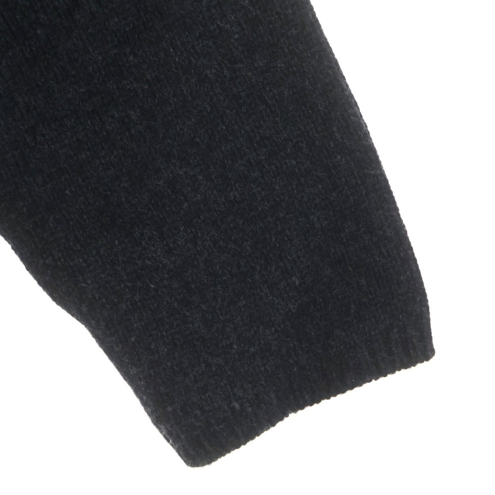 Yohji Yamamoto POUR HOMME(ヨウジヤマモト プールオム) 23AW SIDE STRING DETAIL TURTLENECK タートルネック ニット セーター HJ-K06-193 ブラック