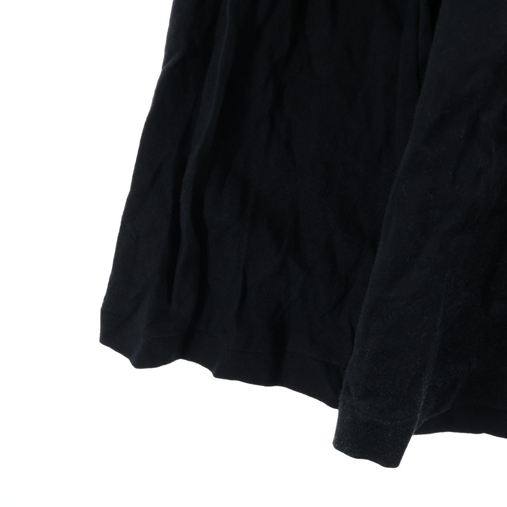 Yohji Yamamoto POUR HOMME(ヨウジヤマモト プールオム) 22AW INKJET PRINT LONG SLEEVES インクジェット プリント 長袖Tシャツ ブラック HE-T74-083