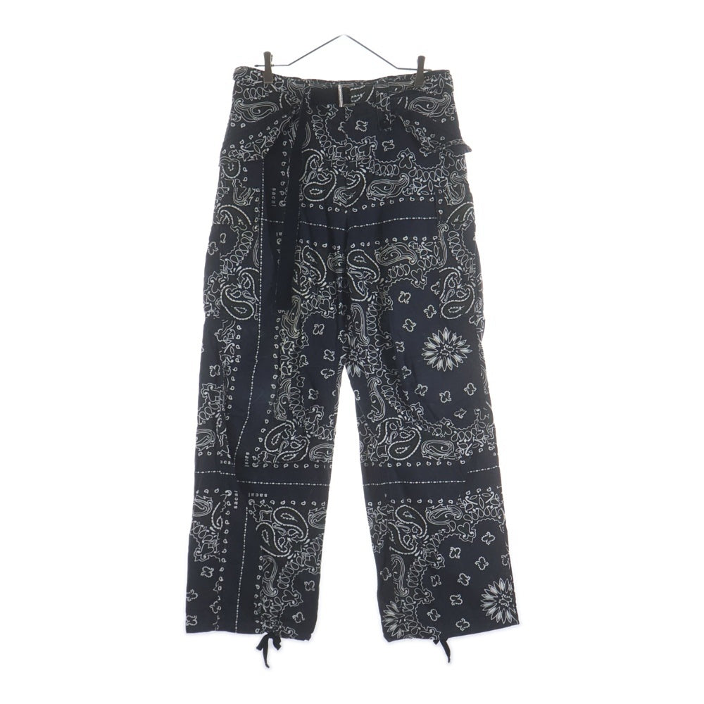 Sacai(サカイ) 23SS Bandana Print Pants バンダナ プリント パンツ ブラック 23-03155M