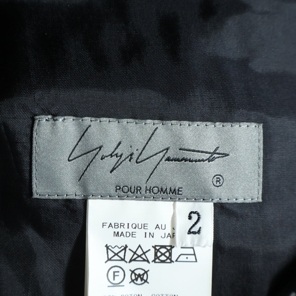 Yohji Yamamoto POUR HOMME(ヨウジヤマモト プールオム) 22AW COTTON PAPER CHECK TWEED PLAID SIDE STRING PANTS コットンペーパーチェックツイード サイドストリングパンツ HE-P42-044