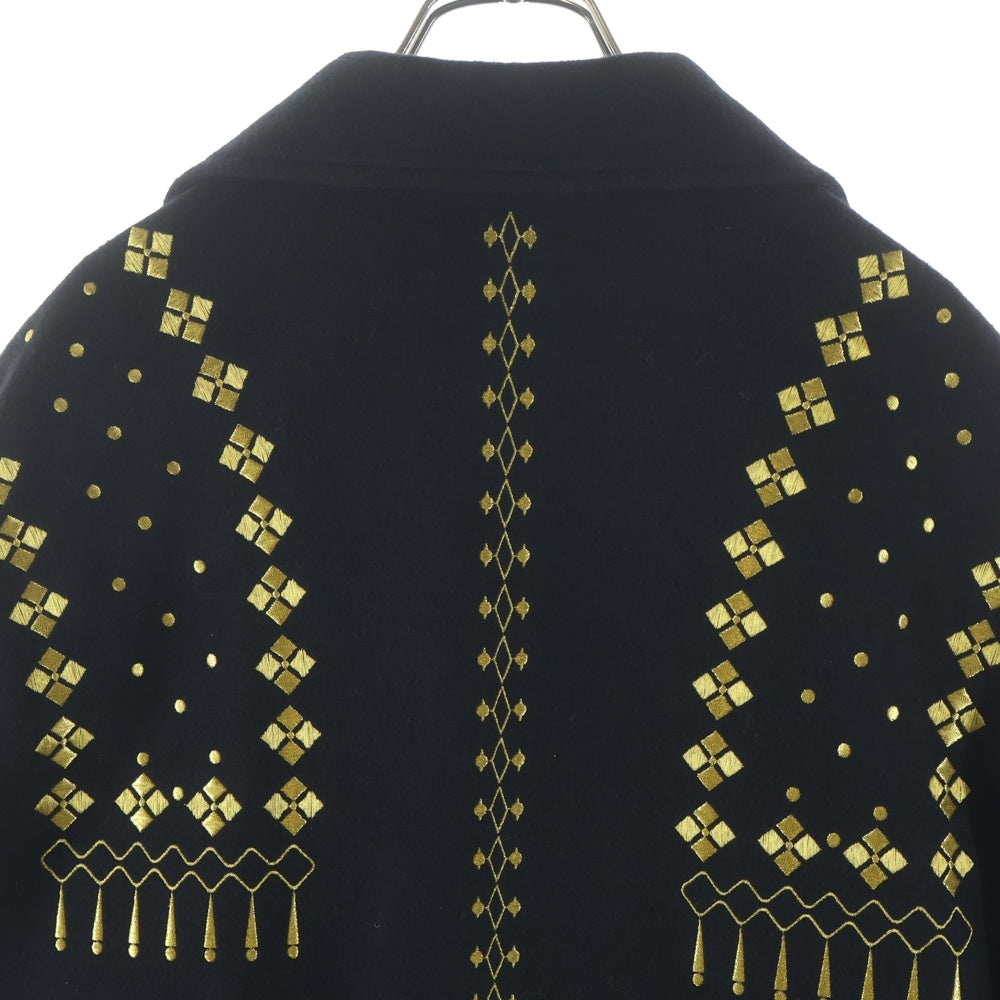 Yohji Yamamoto POUR HOMME(ヨウジヤマモト プールオム) 92AW ヴィンテージ 金刺繍 ウールジャケット アウター ブラック HE-J61-537
