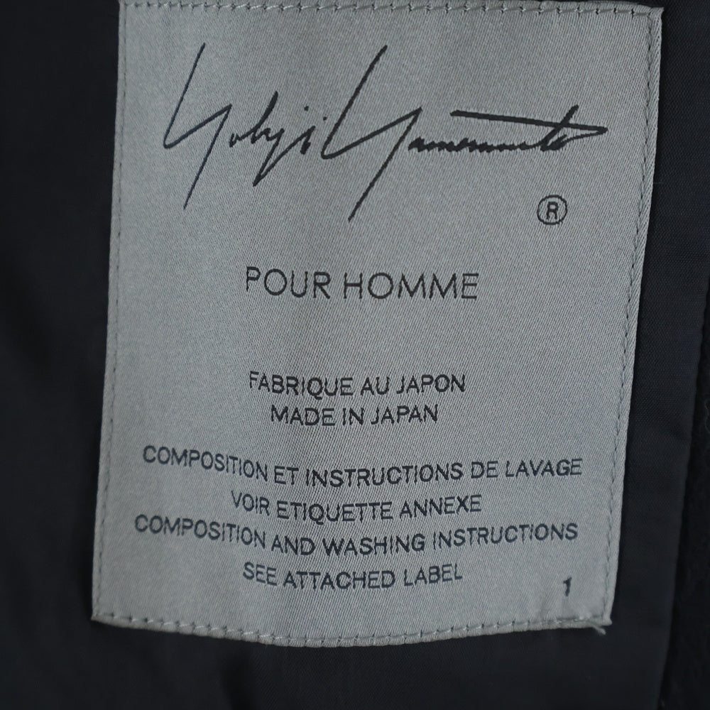 Yohji Yamamoto POUR HOMME(ヨウジヤマモト プールオム) 92AW ヴィンテージ 金刺繍 ウールジャケット アウター ブラック HE-J61-537