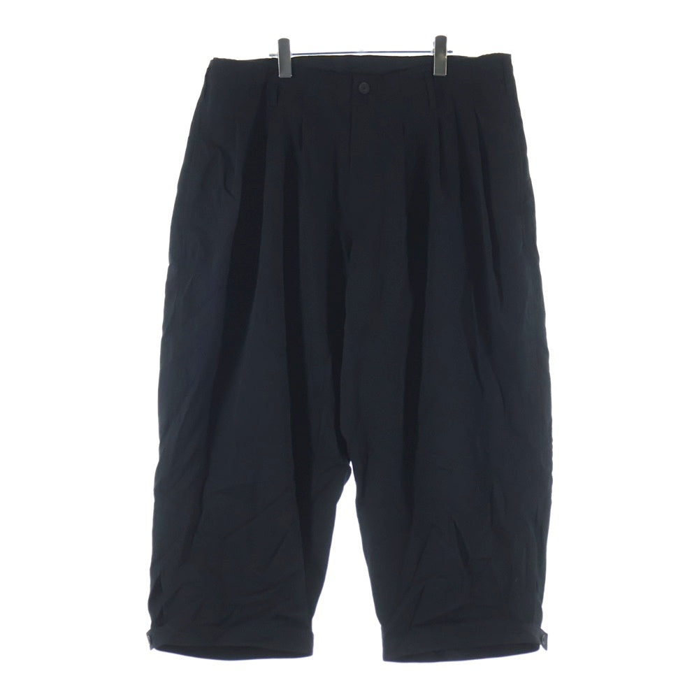 Yohji Yamamoto POUR HOMME(ヨウジヤマモト プールオム) 20AW ウールギャバワイドパンツ スラックスパンツ ブラック HN-P21-100