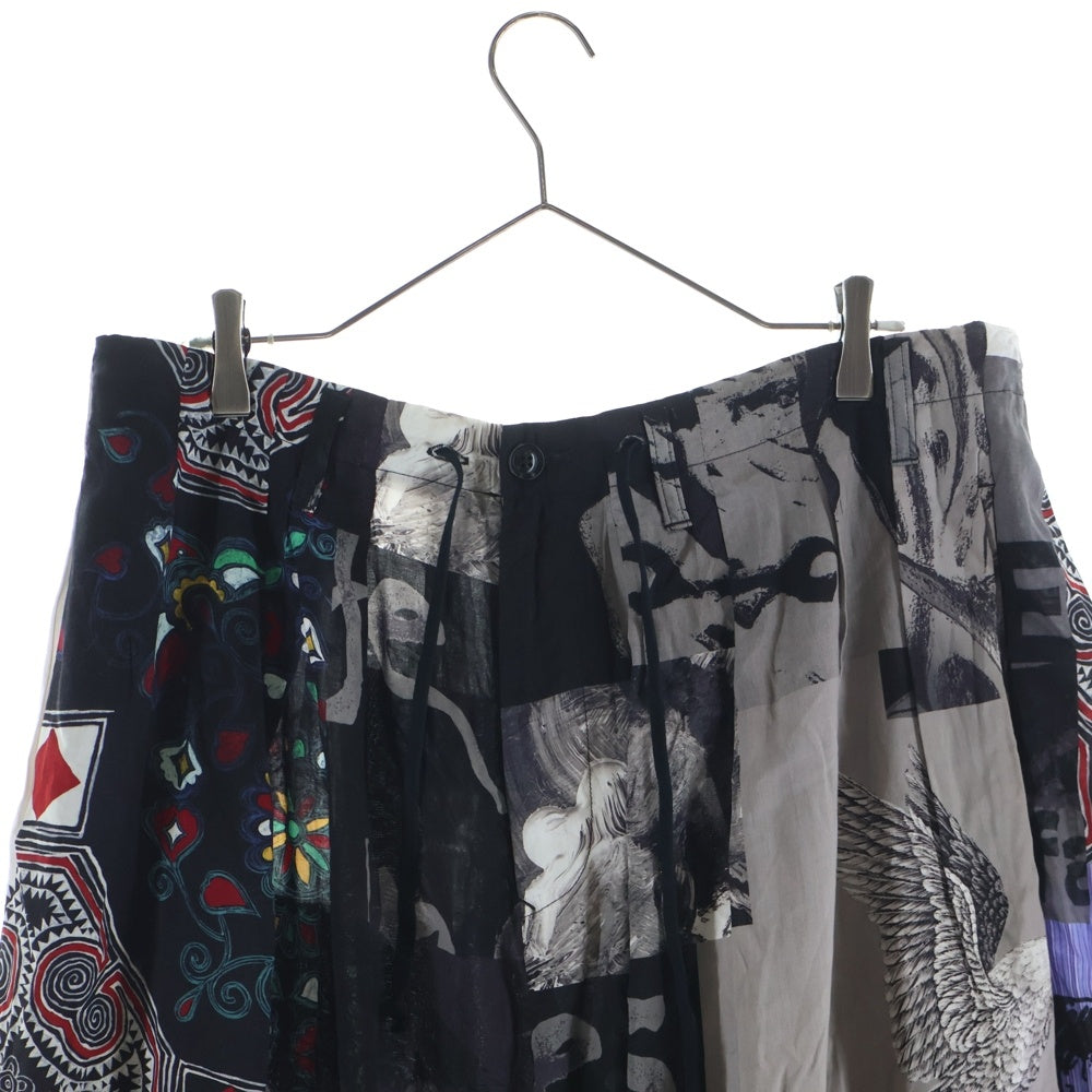 BLACK Scandal Yohji Yamamoto(ブラックスキャンダルヨウジヤマモト) 18SS パッチワークバルーン レーヨンパンツ