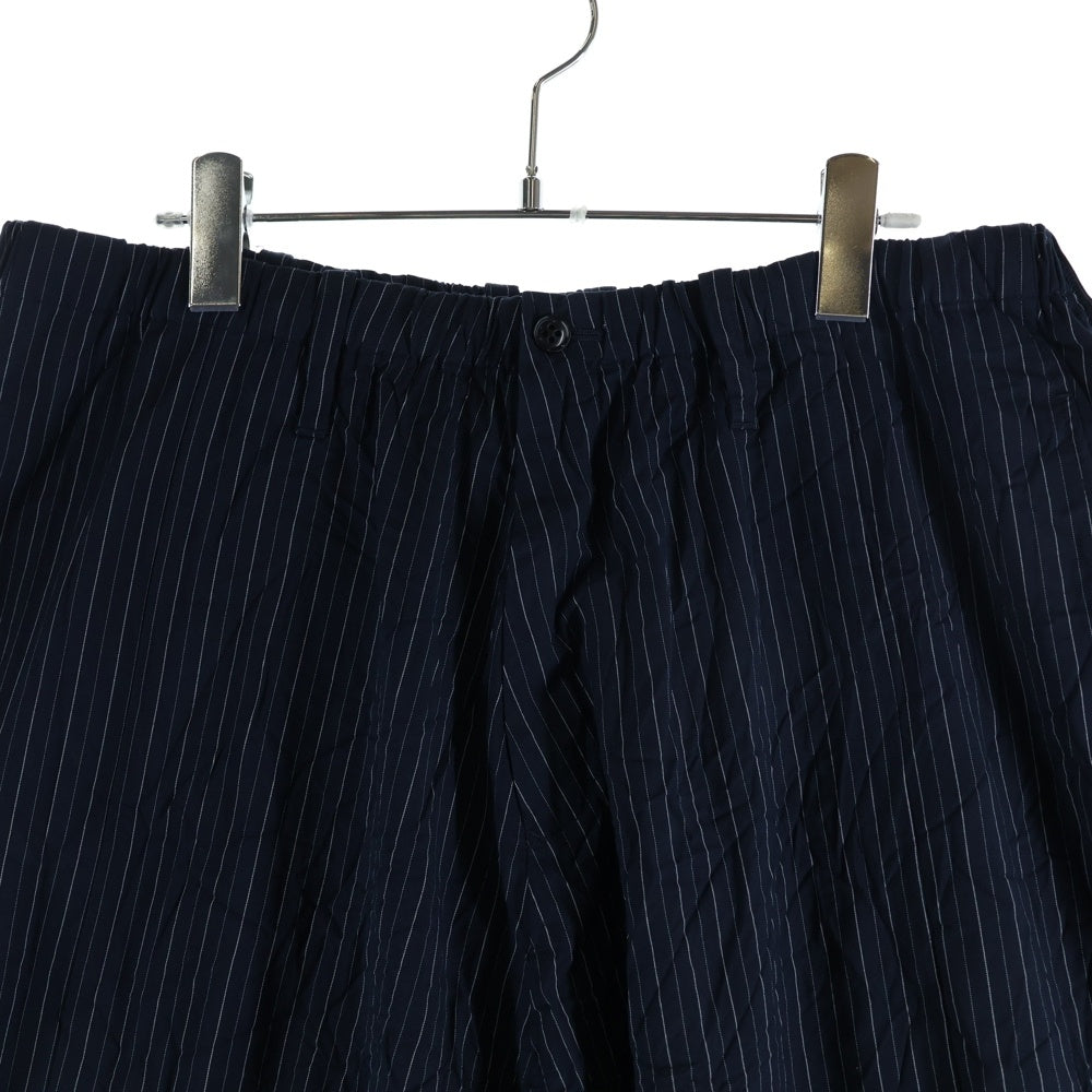 Yohji Yamamoto POUR HOMME(ヨウジヤマモト プールオム) ストライプ サルエルパンツ HO-P78-902 ネイビー