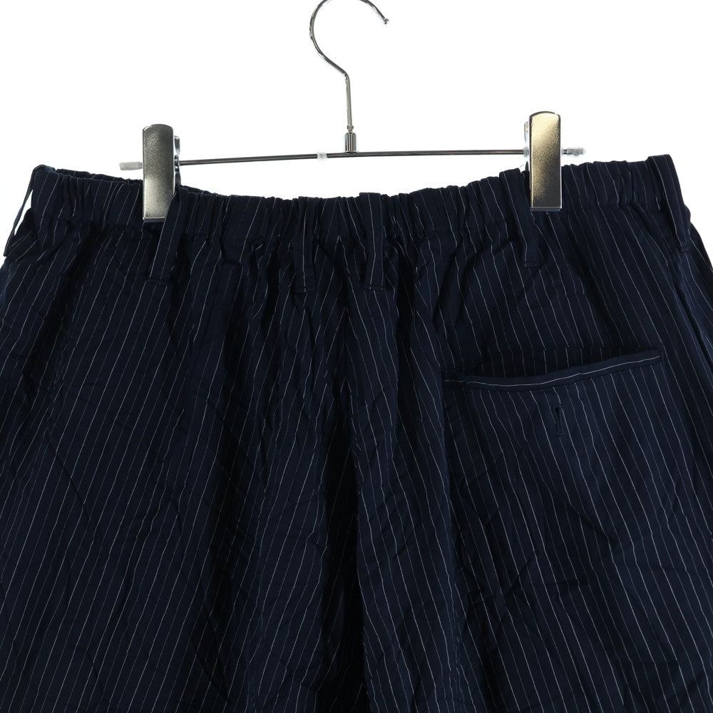 Yohji Yamamoto POUR HOMME(ヨウジヤマモト プールオム) ストライプ サルエルパンツ HO-P78-902 ネイビー