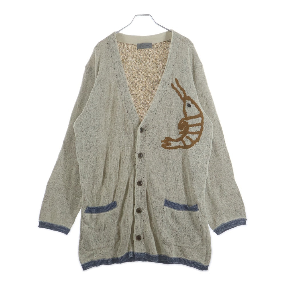 Yohji Yamamoto POUR HOMME(ヨウジヤマモト プールオム) 22SS みんな辞めちゃってカーディガンニット ホワイト HG-K74-374