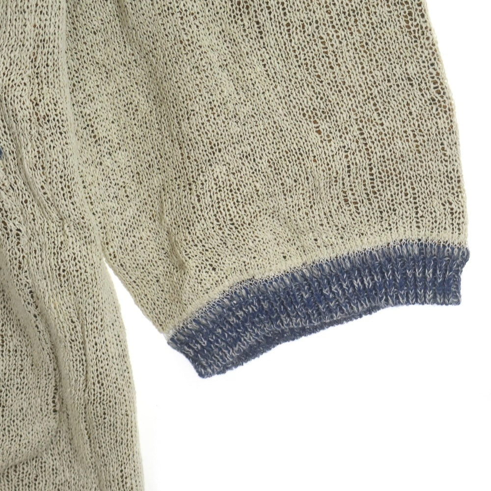 Yohji Yamamoto POUR HOMME(ヨウジヤマモト プールオム) 22SS みんな辞めちゃってカーディガンニット ホワイト HG-K74-374
