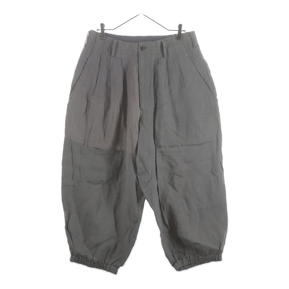 Yohji Yamamoto POUR HOMME(ヨウジヤマモト プールオム) UNBALANCED PT TUCK PANTS タックパンツ グレー HD-P69-811