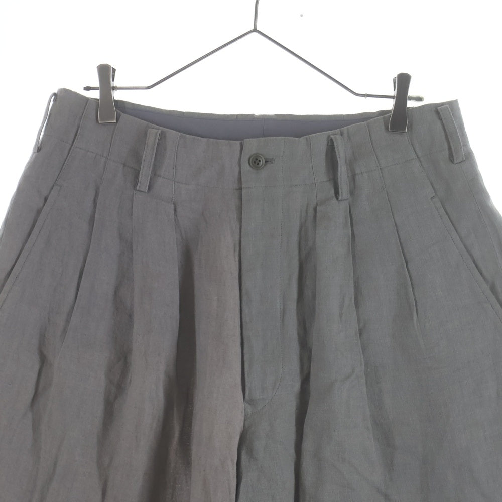 Yohji Yamamoto POUR HOMME(ヨウジヤマモト プールオム) UNBALANCED PT TUCK PANTS タックパンツ グレー HD-P69-811