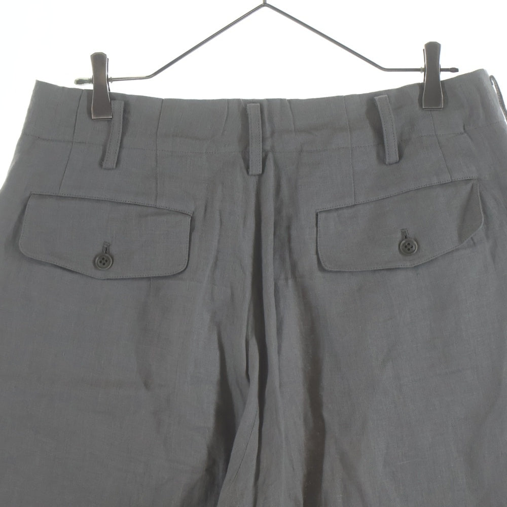 Yohji Yamamoto POUR HOMME(ヨウジヤマモト プールオム) UNBALANCED PT TUCK PANTS タックパンツ グレー HD-P69-811