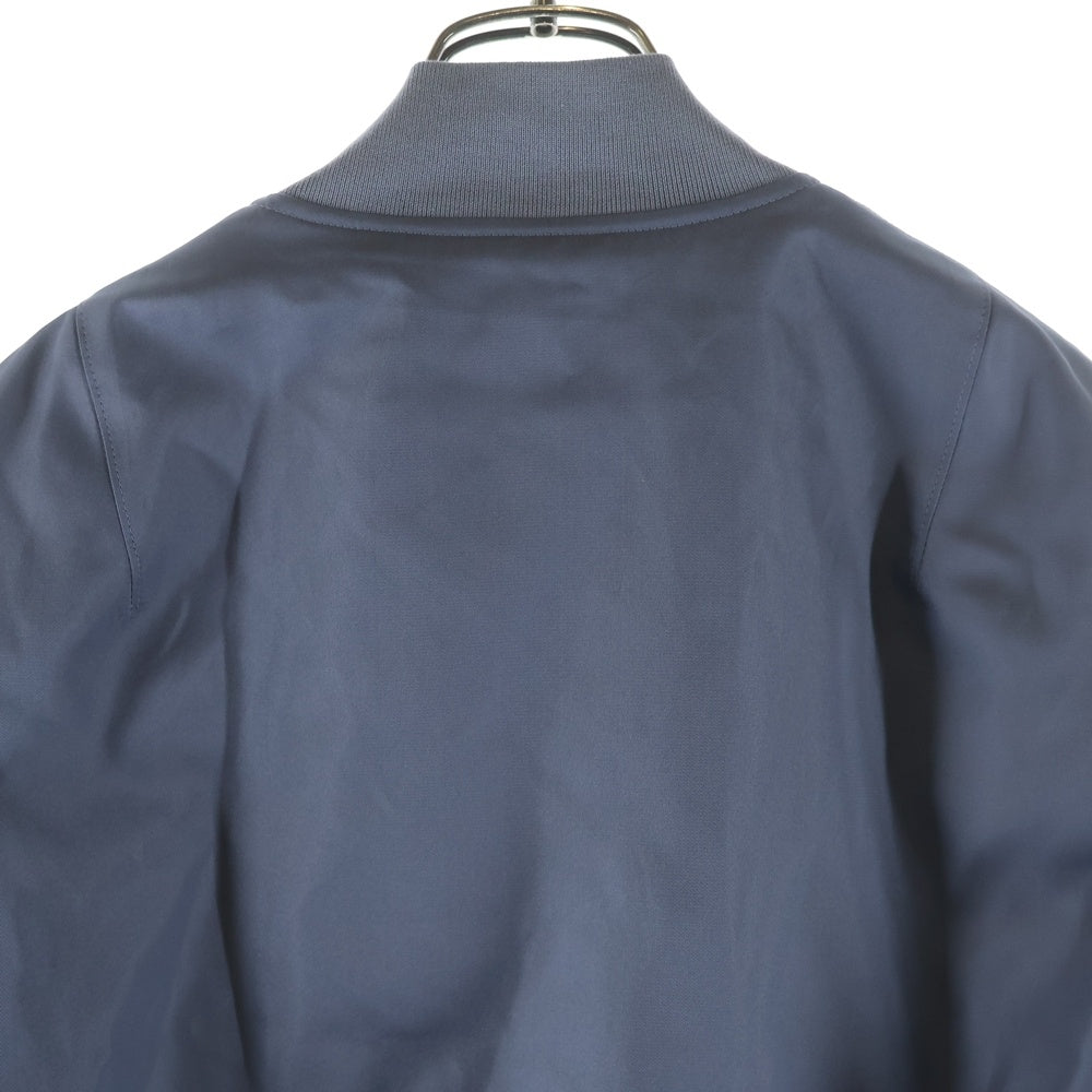 AURALEE(オーラリー) HIGH DENSITY SILK TWILL FLIGHT BLOUSON シルクツイル フライトブルゾン ジャケット ブルー A26SB01AR