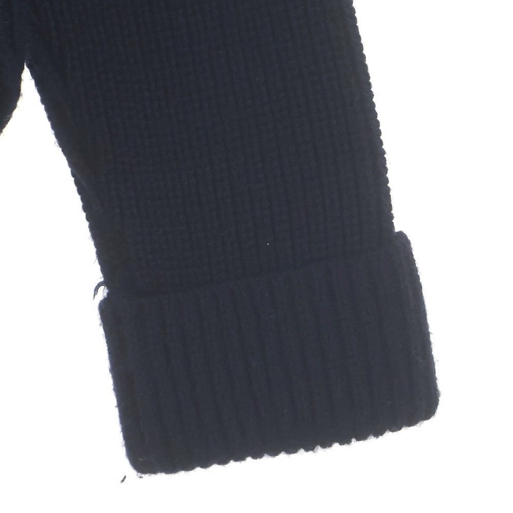 YOHJI YAMAMOTO REGULATION(ヨウジヤマモト レギュレーション) 丸首裾ラウンドセーター クルーネックニット ブラック HR-K51-189