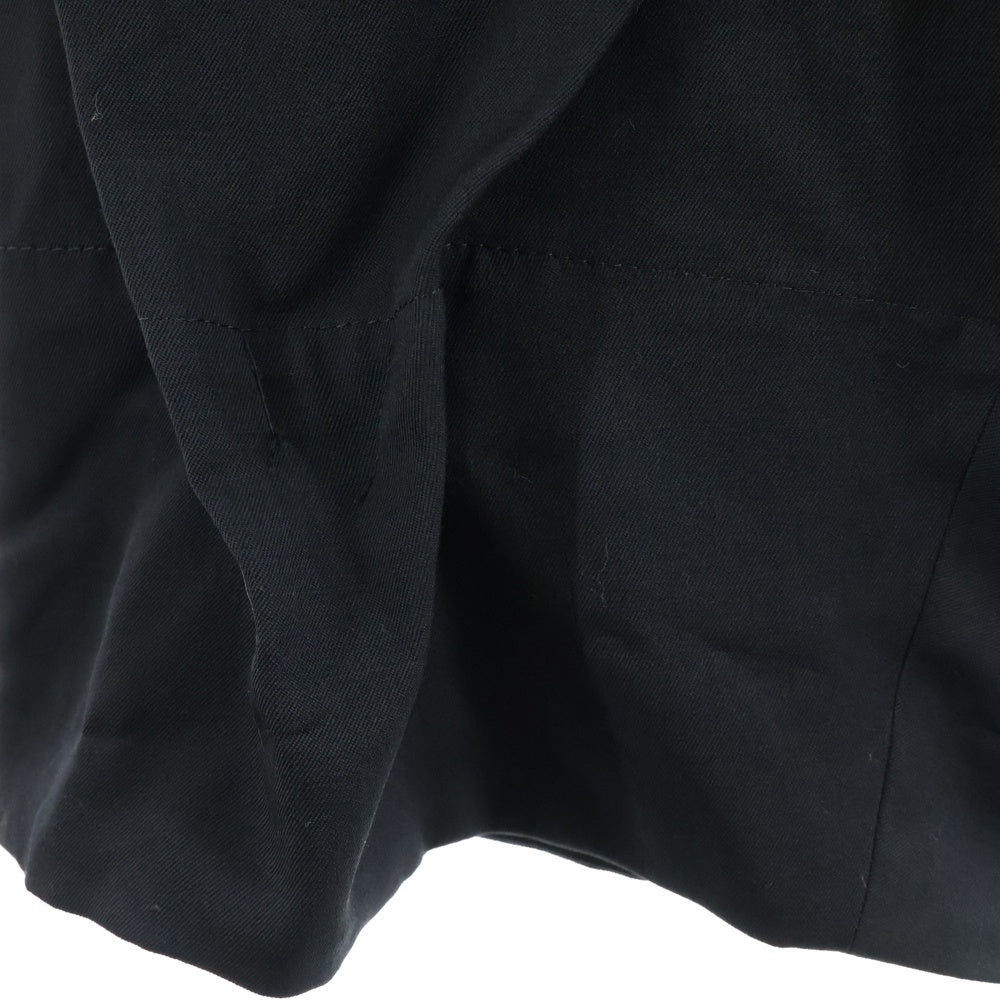 Yohji Yamamoto POUR HOMME(ヨウジヤマモト プールオム) 3SS ランダムタックウールワイドスラックスパンツ ブラック HZ-P54-100