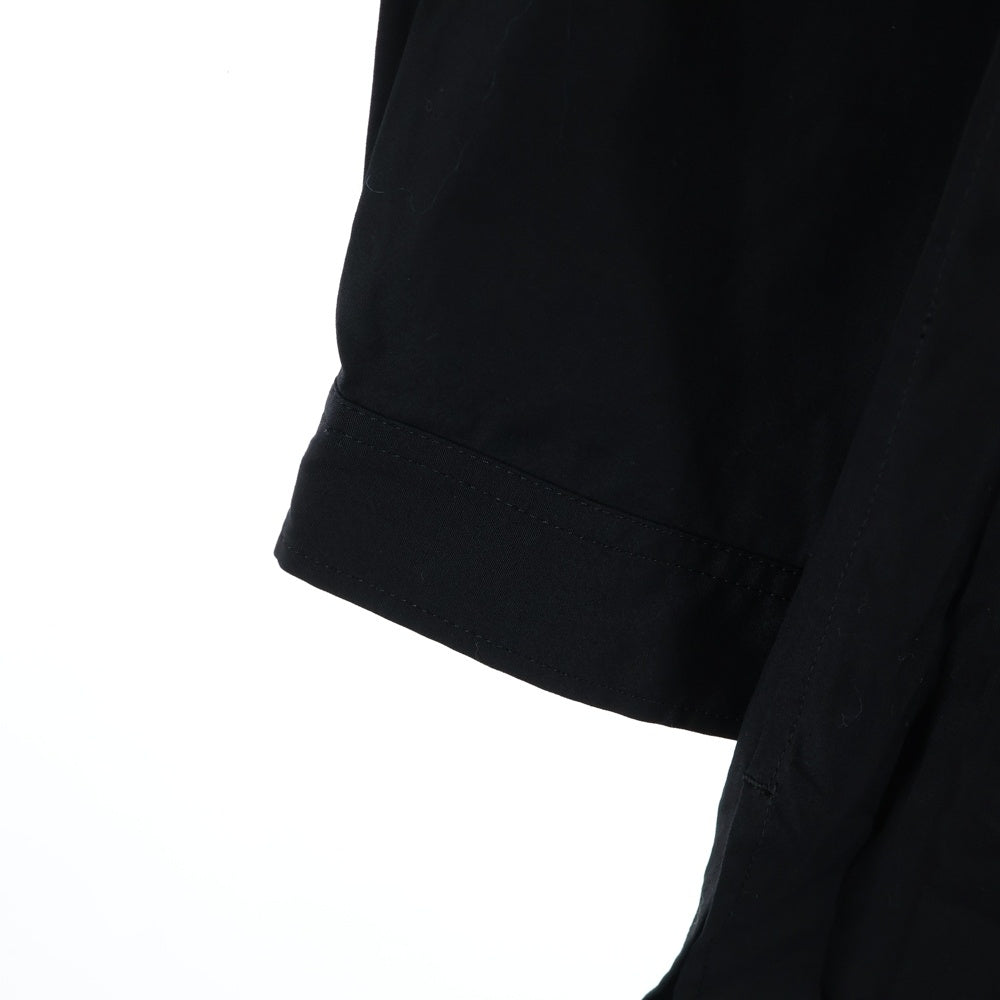 Yohji Yamamoto POUR HOMME(ヨウジヤマモト プールオム) タブ付きロングシャツ HN-B19-014 ブラック