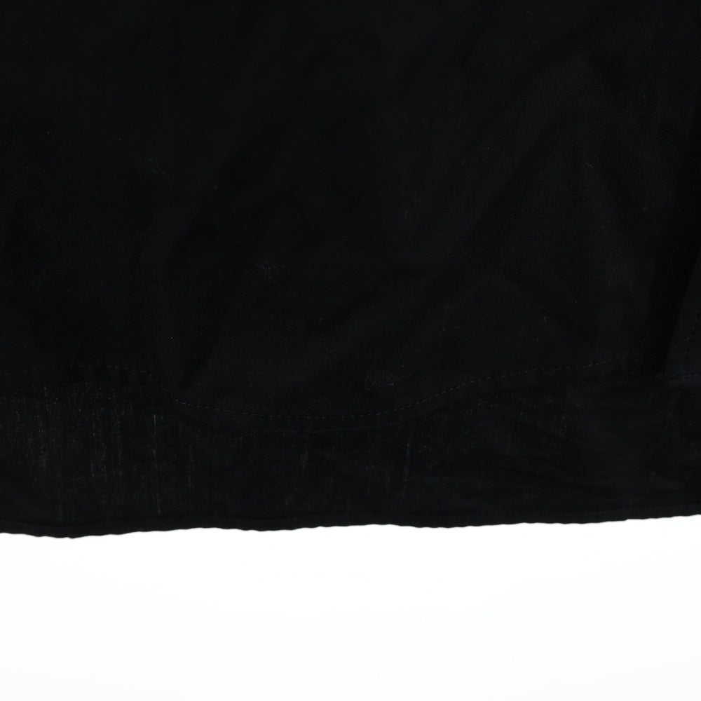 Yohji Yamamoto POUR HOMME(ヨウジヤマモト プールオム) タブ付きロングシャツ HN-B19-014 ブラック