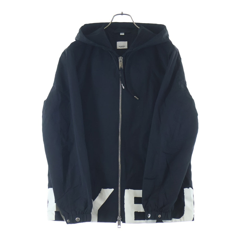 BURBERRY(バーバリー) マイクロロゴナイロンパーカー ジップアップパーカー ブラック 8037487