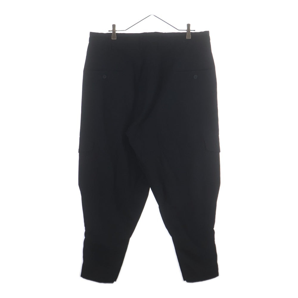 Yohji Yamamoto POUR HOMME(ヨウジヤマモト プールオム) 19AW 裾アジャスト ウールサルエルパンツ HC-P28-100 ブラック