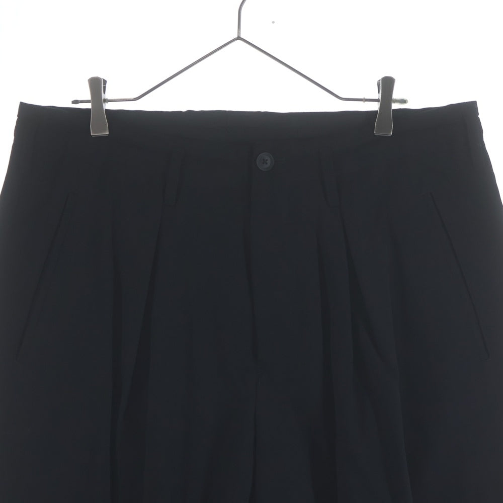 Yohji Yamamoto POUR HOMME(ヨウジヤマモト プールオム) 19AW 裾アジャスト ウールサルエルパンツ HC-P28-100 ブラック