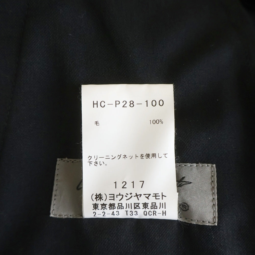 Yohji Yamamoto POUR HOMME(ヨウジヤマモト プールオム) 19AW 裾アジャスト ウールサルエルパンツ HC-P28-100 ブラック