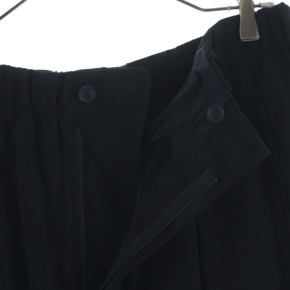 Yohji Yamamoto POUR HOMME(ヨウジヤマモト プールオム) タキシード ワイドタックハーフパンツ ワイドショートパンツ ブラック HN-P59-500