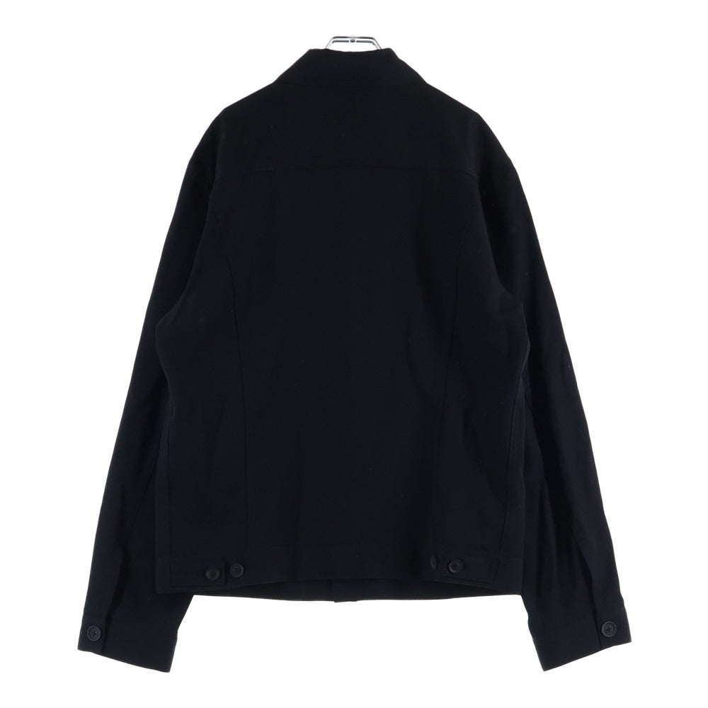 Yohji Yamamoto POUR HOMME(ヨウジヤマモト プールオム) I-G SPデニムカギャバ ブルゾン シャツジャケット ブラック HD-Y02-100