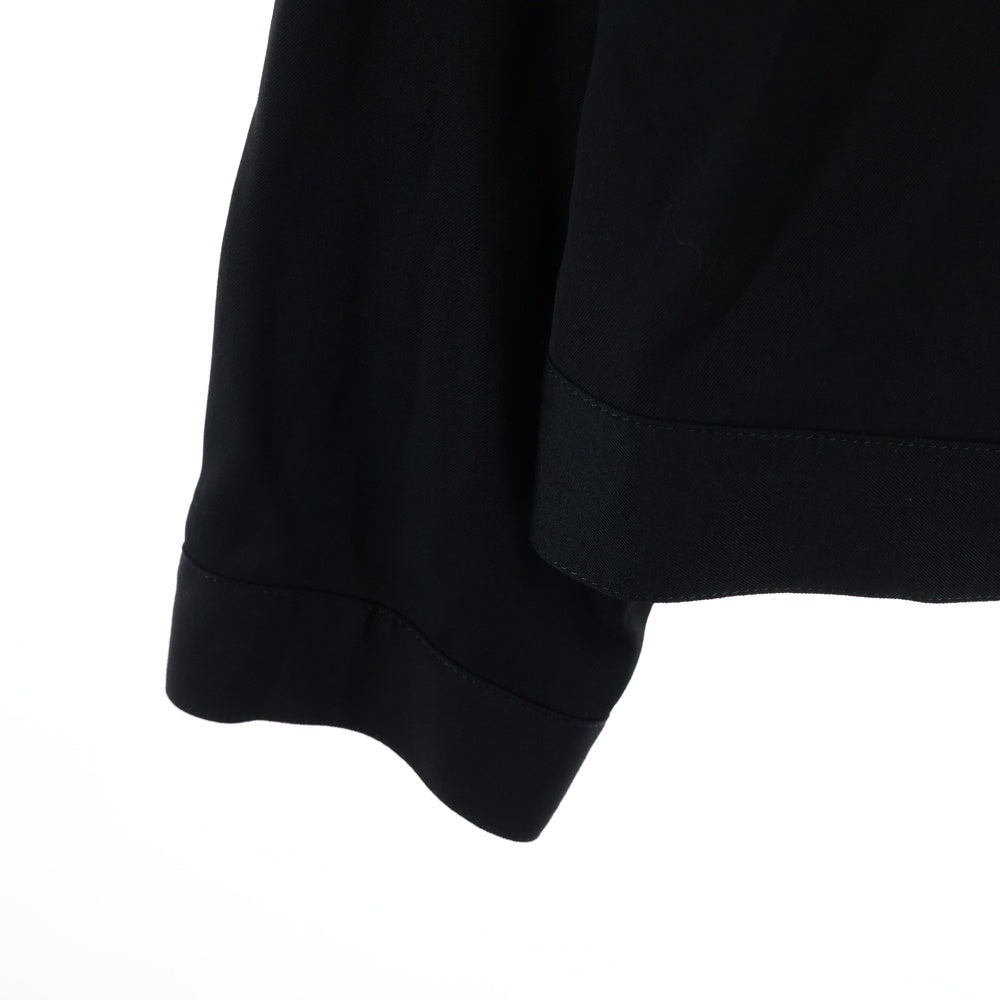 Yohji Yamamoto POUR HOMME(ヨウジヤマモト プールオム) I-G SPデニムカギャバ ブルゾン シャツジャケット ブラック HD-Y02-100