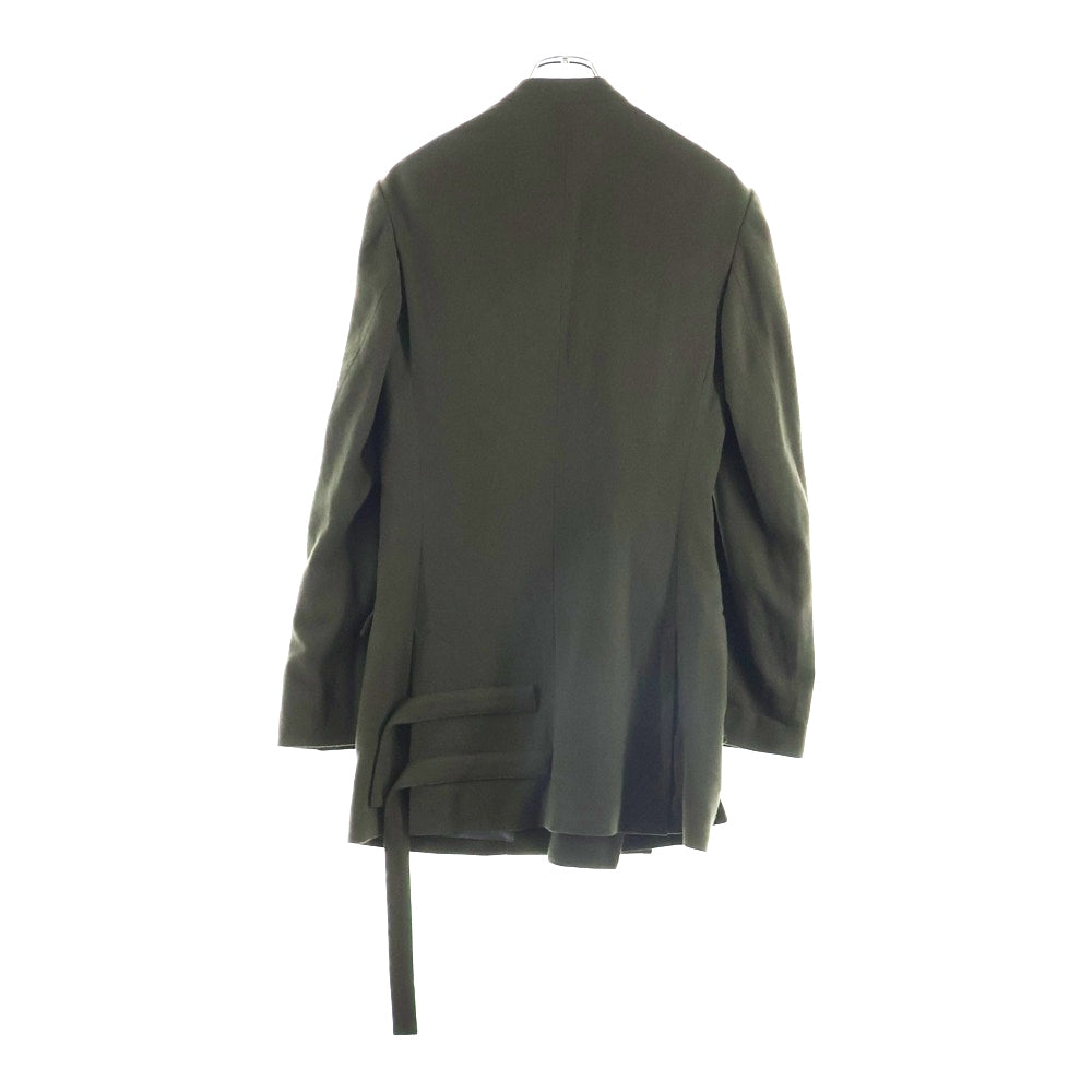 Yohji Yamamoto(ヨウジヤマモト) 23AW 立ち衿フラシベルトコート ボンテージジャケット グリーン HJ-J70-143