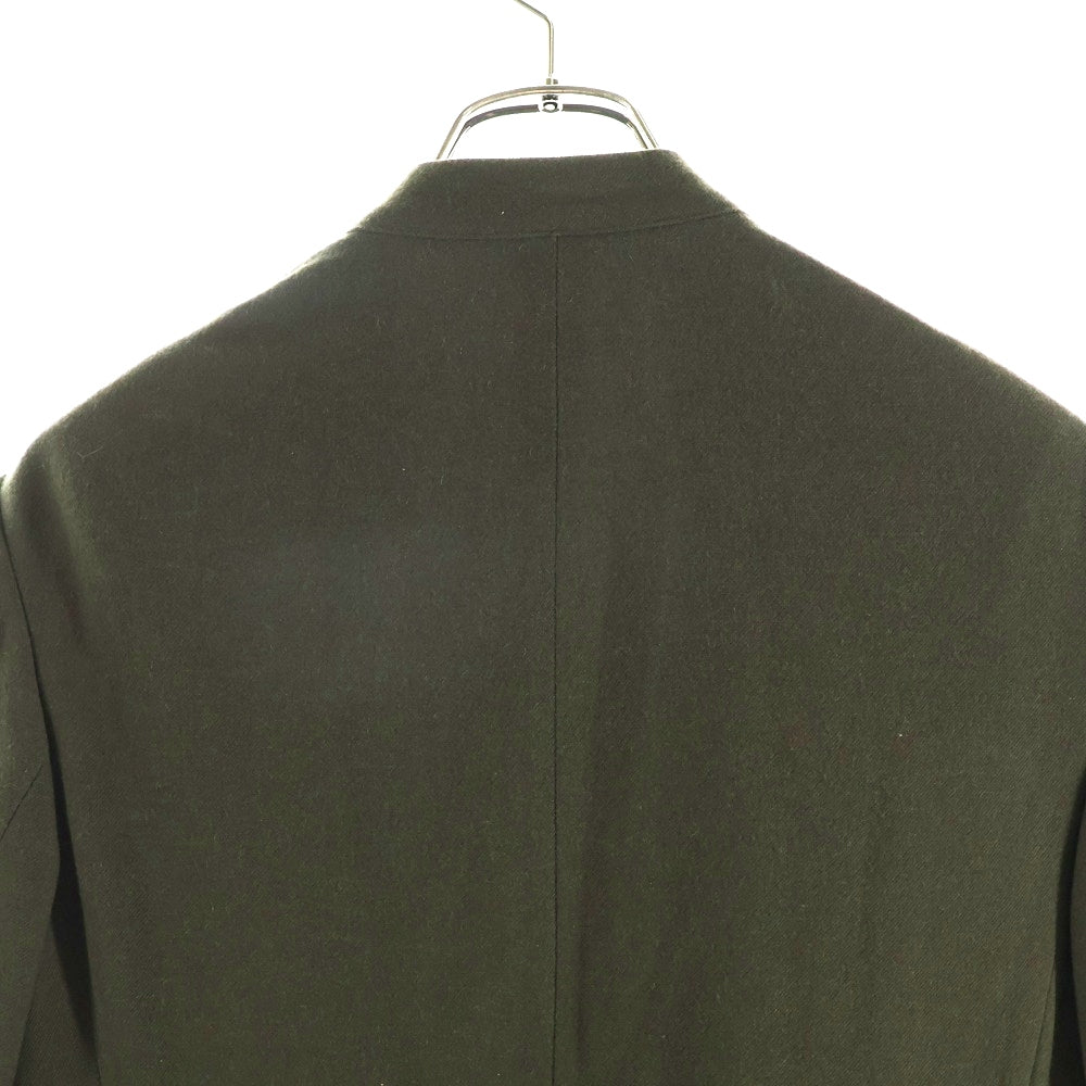 Yohji Yamamoto(ヨウジヤマモト) 23AW 立ち衿フラシベルトコート ボンテージジャケット グリーン HJ-J70-143