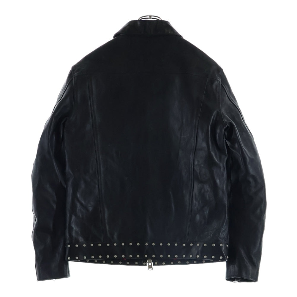 Yohji Yamamoto POUR HOMME(ヨウジヤマモト プールオム) 21AWホースレザーライダースジャケットHX Y91 702