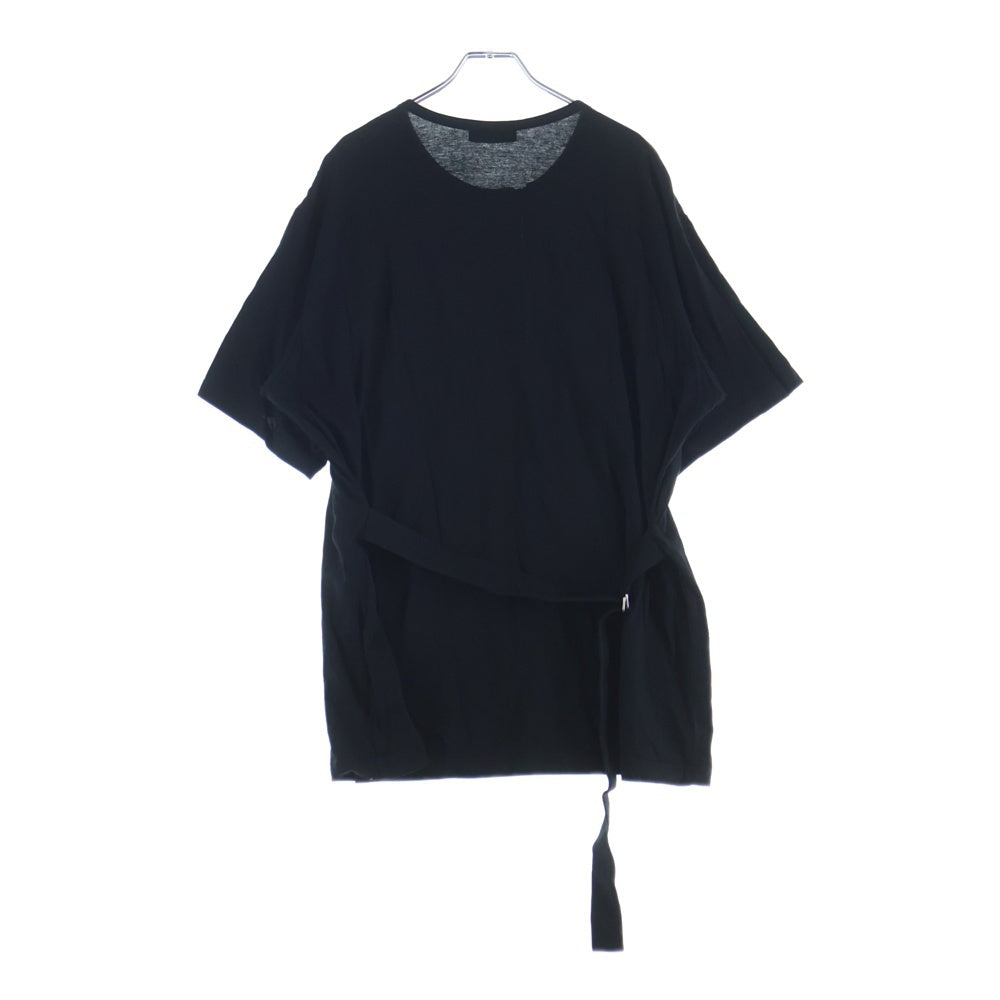 Yohji Yamamoto POUR HOMME(ヨウジヤマモト プールオム) 13SS CORMA PLAIN STITCH ZIP FASTENER TEE プレーンステッチファスナー付き半袖Tシャツ ブラック HX-T18-080