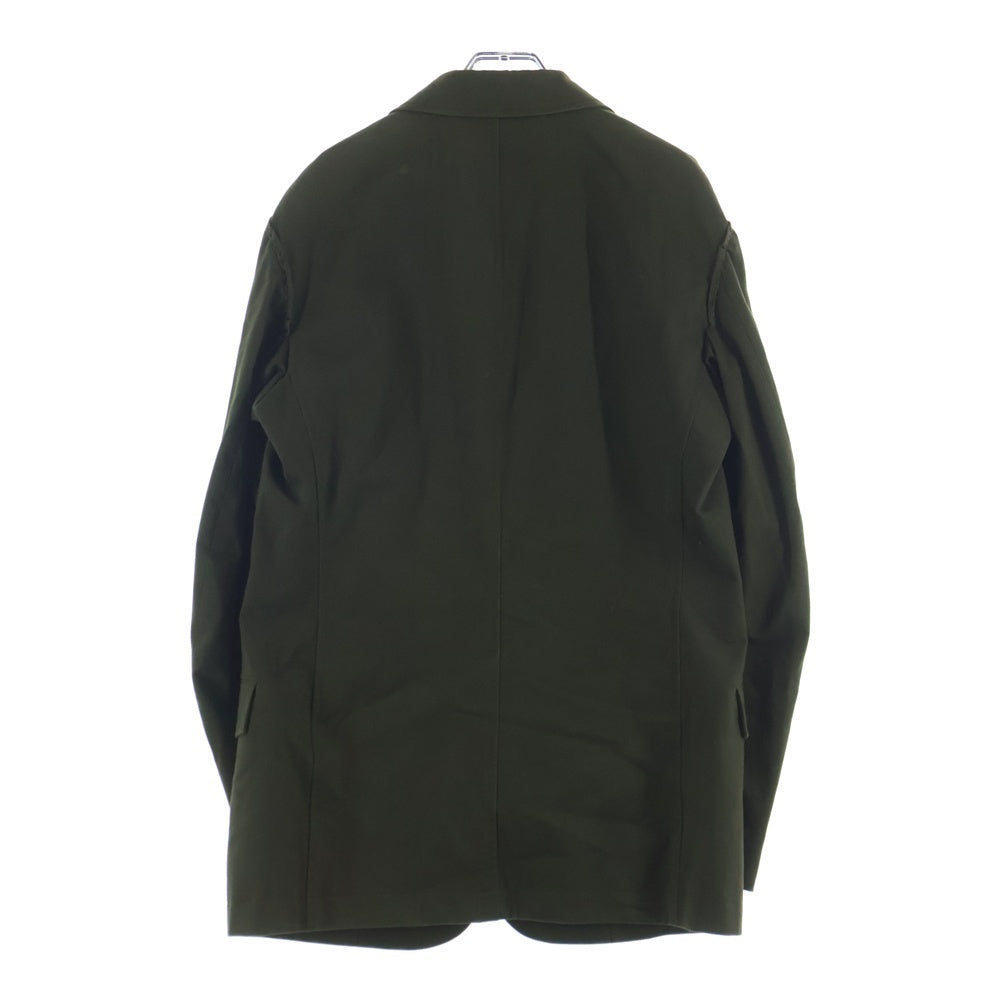 Yohji Yamamoto POUR HOMME(ヨウジヤマモト プールオム) 袖ステッチテーラードジャケット シングルジャケット グリーン HK-J14-801