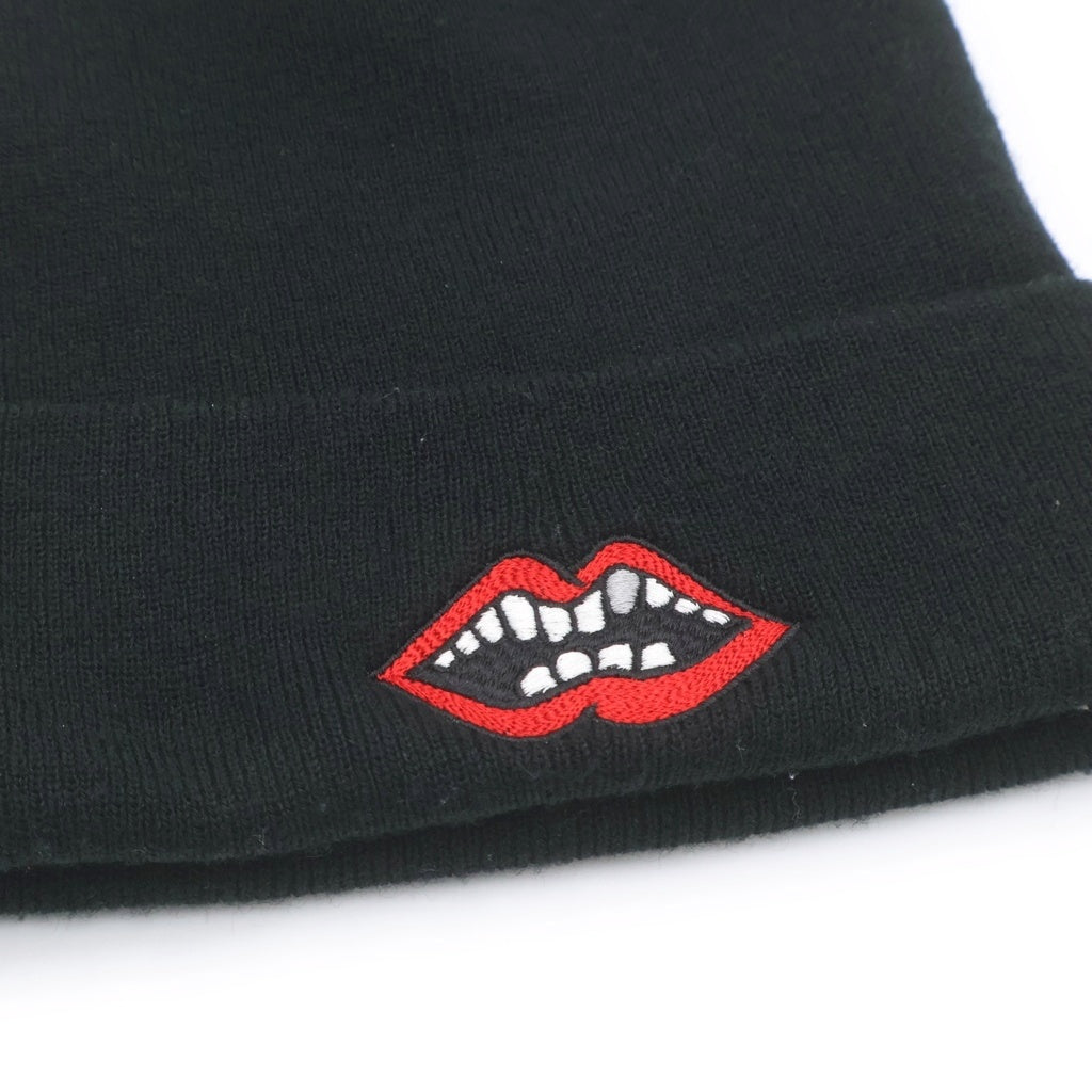 CHROME HEARTS(クロムハーツ) ×MATTY BOY PPO WOOL WATCH CAP マッティボーイ チョンパー刺繍ニットキャップ ビーニー ニット帽 ブラック