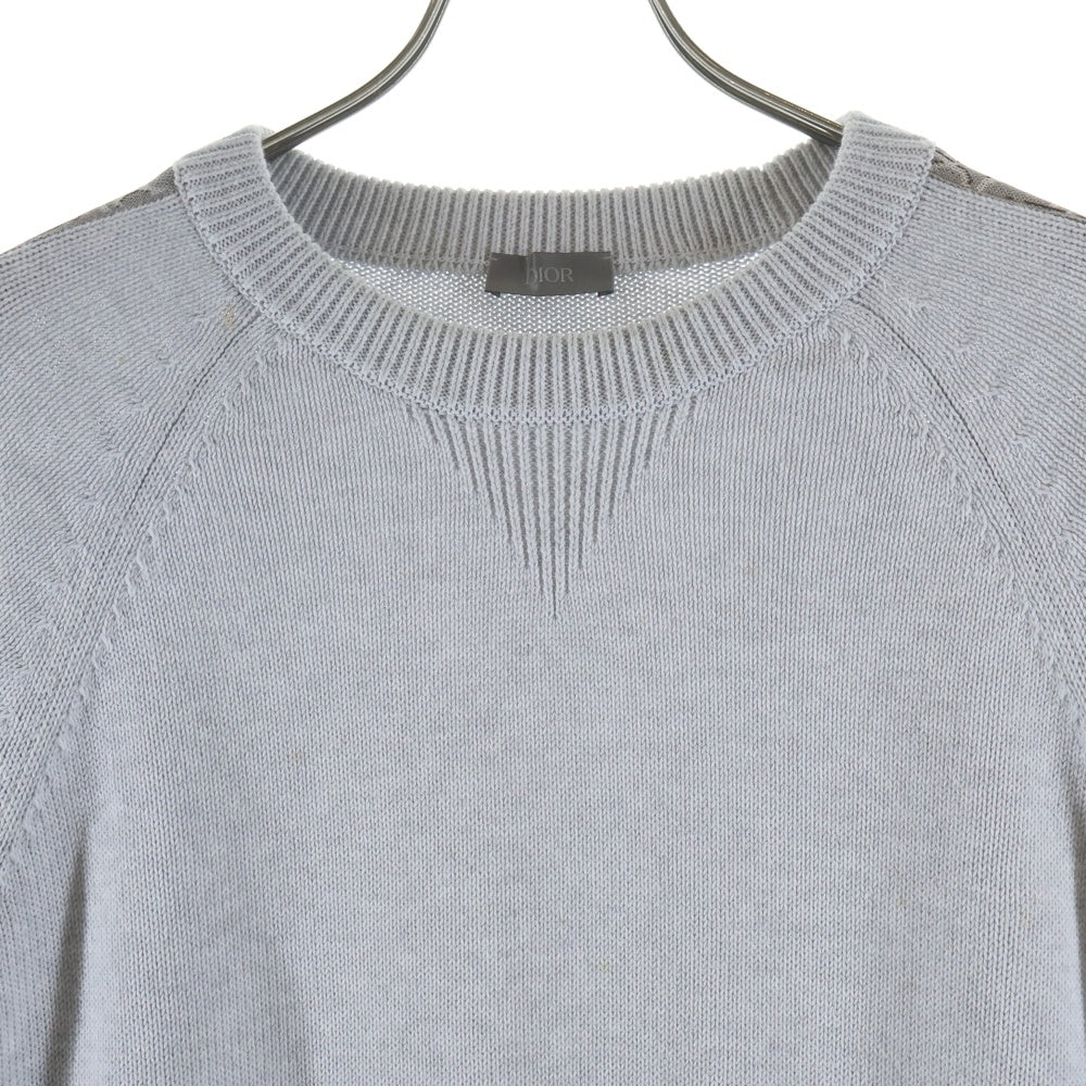 DIOR(ディオール) 21AW オブリーク ディオールオム コットンニット グレー 113M628AT187