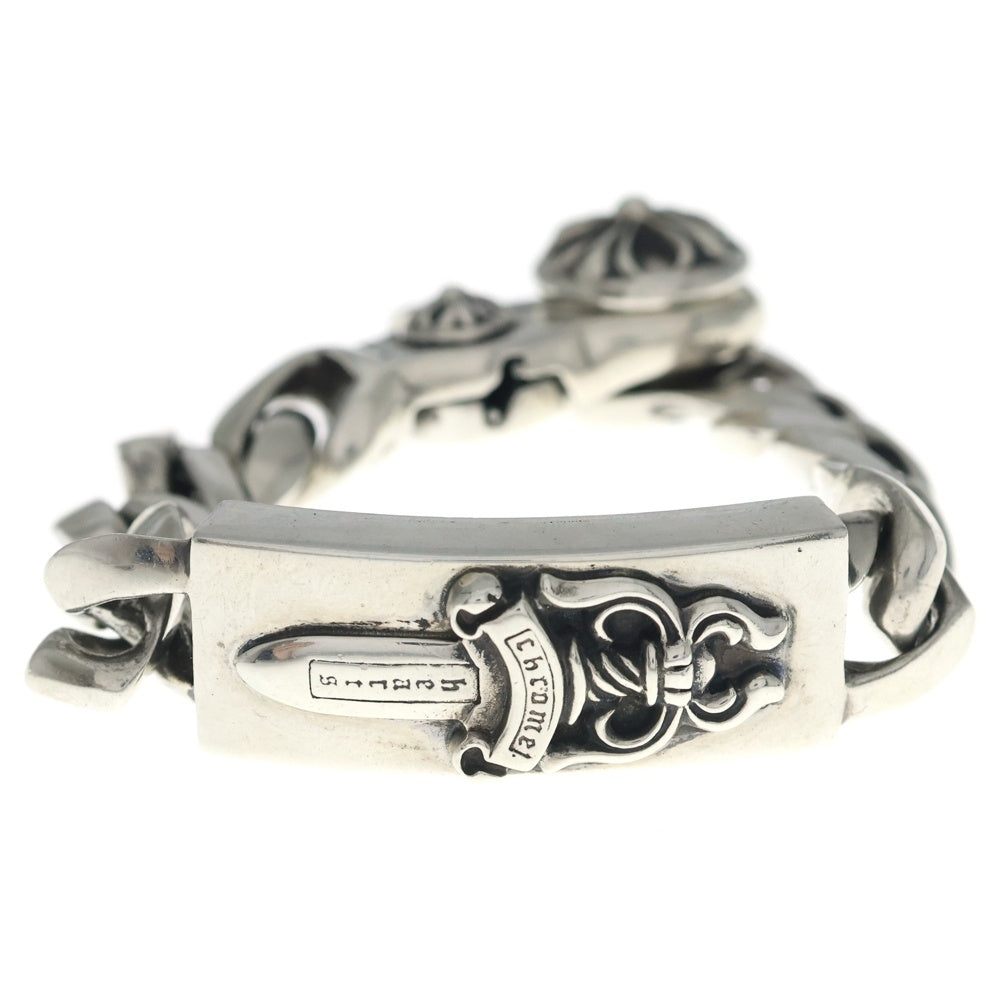 CHROME HEARTS(クロムハーツ) ID DAGGER CLP ダガーIDクラシックリンク クリップブレスレット 8LINK シルバー