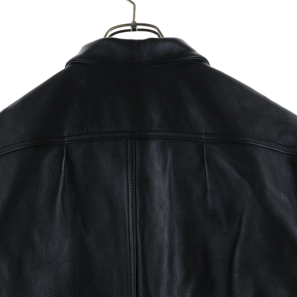 SCHOTT(ショット) SHEEP LEATHER 1st TRACKER JACKET シープレザー トラッカージャケット ブラック 782-3950128