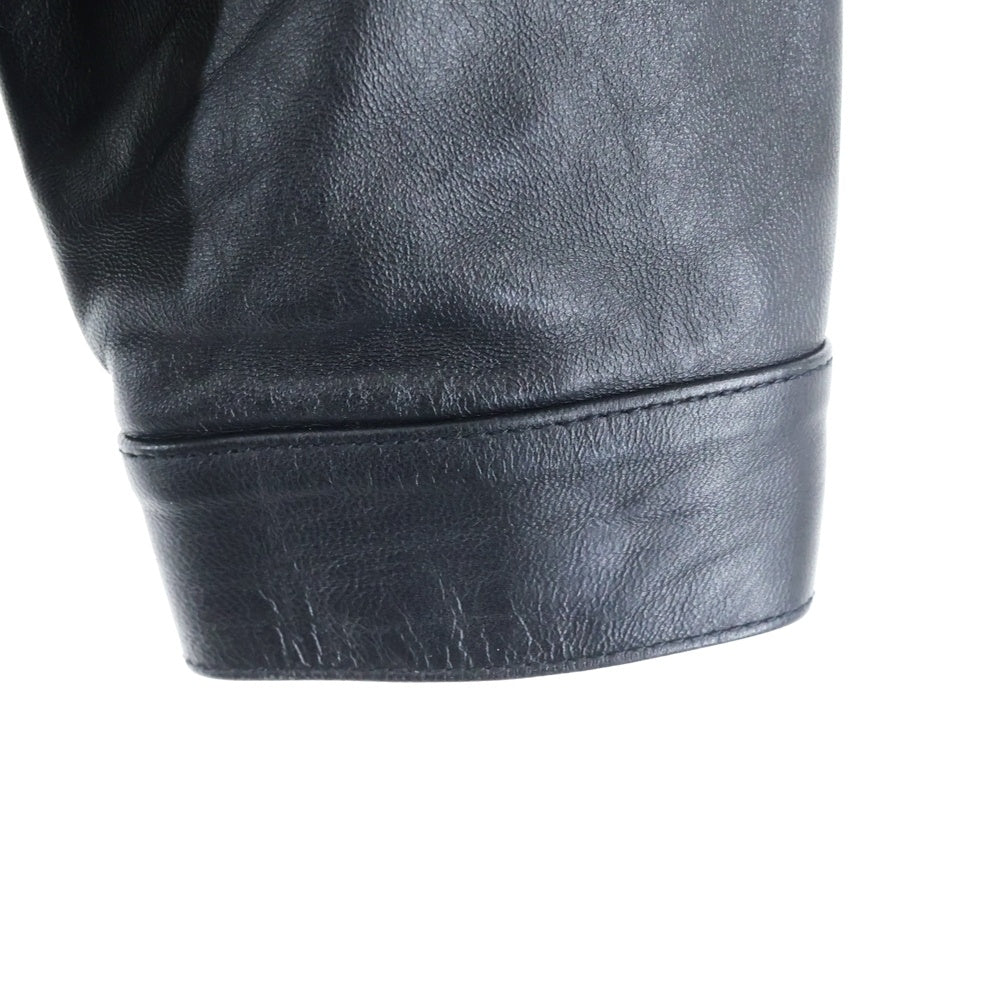 SCHOTT(ショット) SHEEP LEATHER 1st TRACKER JACKET シープレザー トラッカージャケット ブラック 782-3950128
