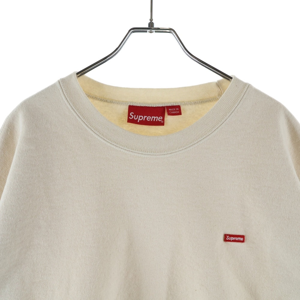 SUPREME(シュプリーム) Small Box Crewneck Natural スモールボックスロゴ クルーネックスウェットトレーナー ナチュラル